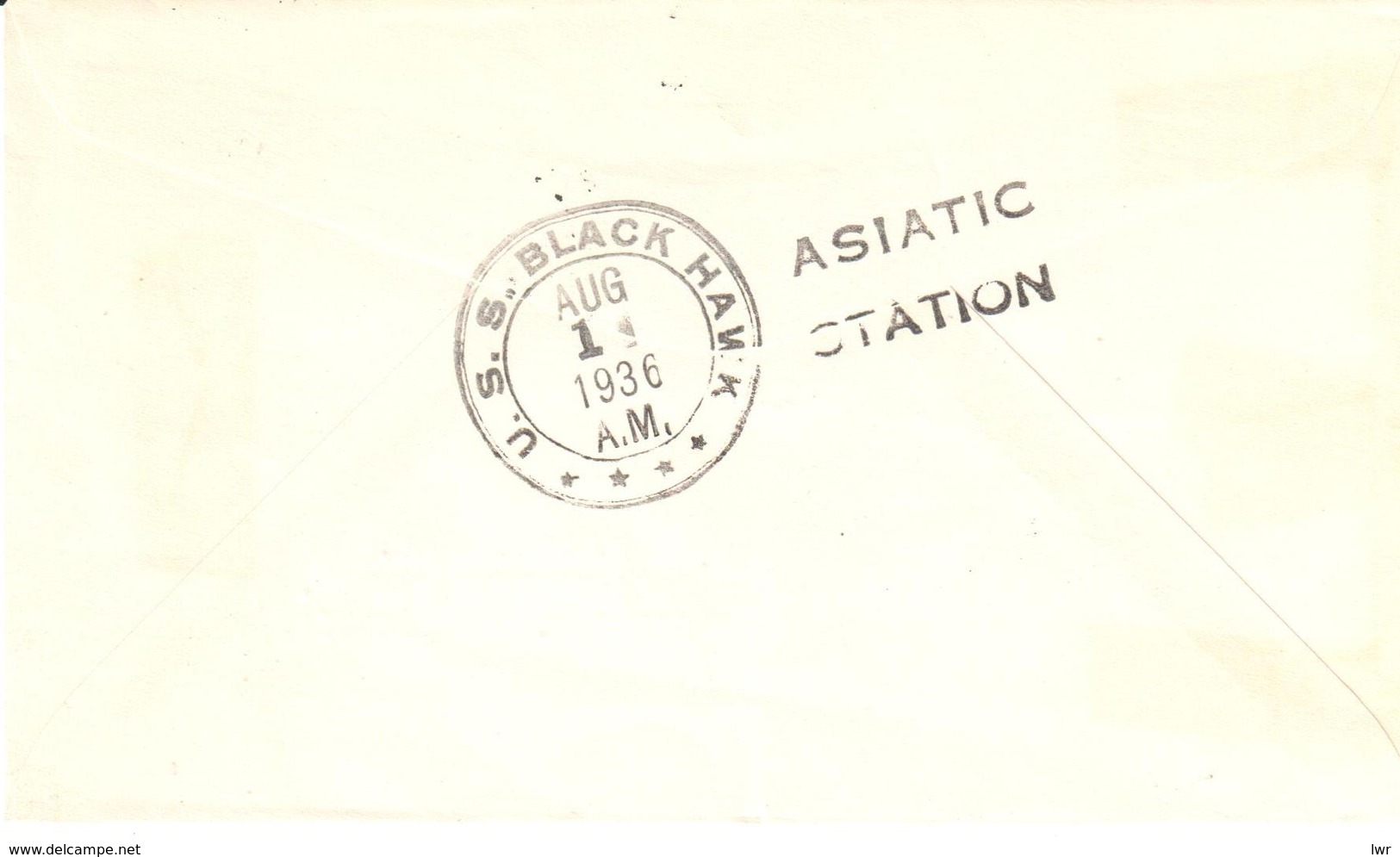 Cover - U.S.S. Barker - Chefoo China - U.S.S. Black Hawk - Asiatic Station - Autres & Non Classés