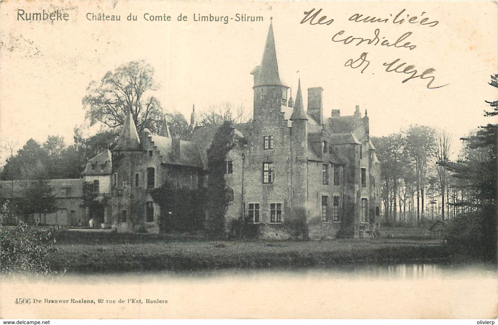 Belgique - Roulers - Rumbeke - Château Du Comte De Limburg-Stirum - Edit. Hoffmann N° 4506 - Roeselare