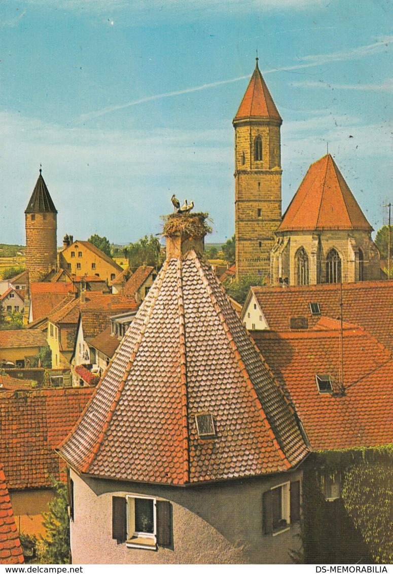 Gunzenhausen - Farberturm , Stadtkirche 1981 - Gunzenhausen