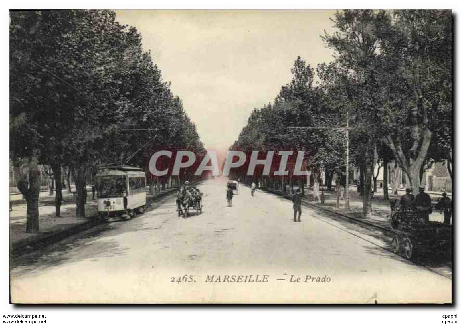 CPA Marseille Le Prado Tramway - Non Classés