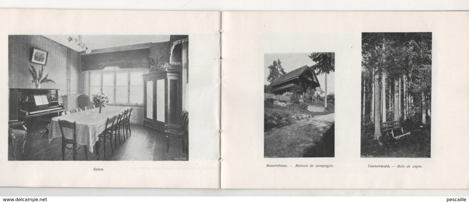BEAU LIVRET HOTEL JUNGFRAU - GOLDIWIL OB THUN - SCHWEIZ - M. BLATTER PROPRIETAIRE - 1911 - 23 PAGES AVEC PHOTOS