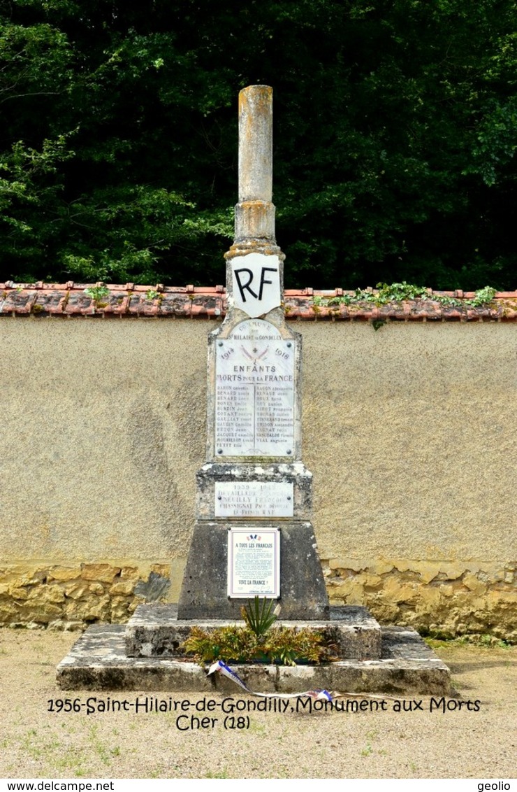 Saint-Hilaire-de-Gondilly (18)- Monument Aux Morts (Edition à Tirage Limité) - Autres & Non Classés