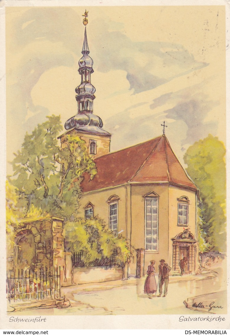 Schweinfurt - Salvatorkirche 1956 - Schweinfurt