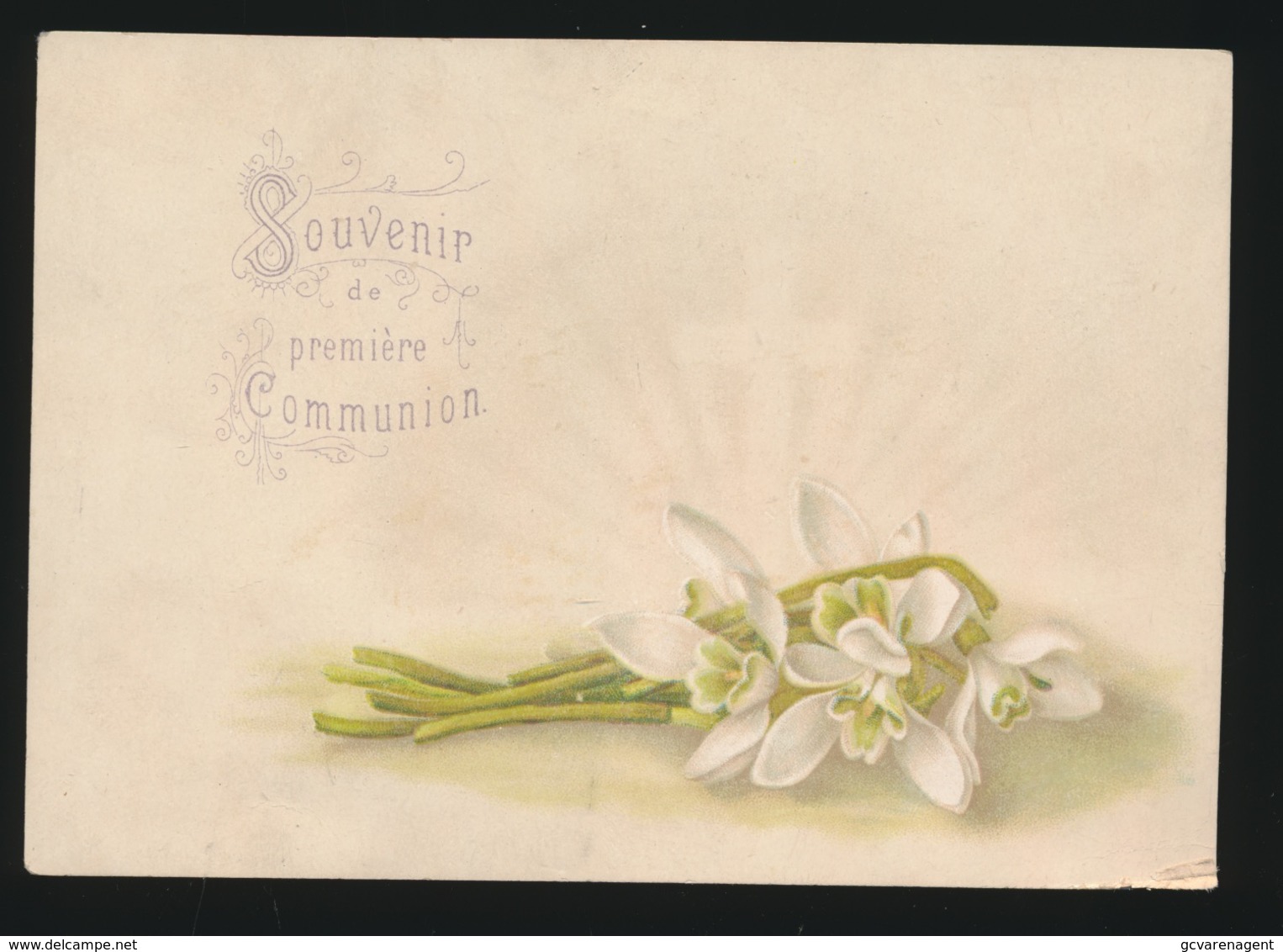 SOUVENIR DE MA PREMIERE COMMUNION  - GENT  1888   GEORGE VANDER STEGEN    2 SCANS - Images Religieuses