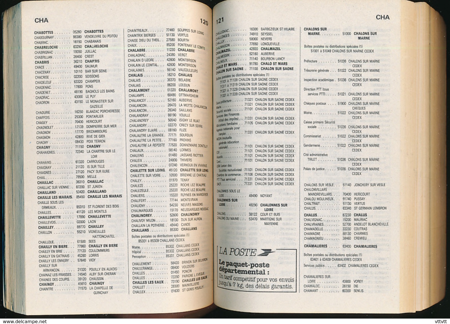 ANCIEN CODE POSTAL 1984 édité Par La Poste, 682 Pages, Format 11 Cm Sur 16,5 Cm - Telefonbücher