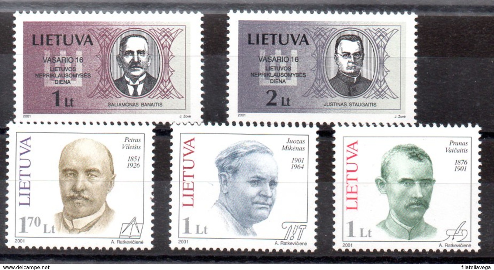 Lituania Series Completas Nº Yvert 657/58-659/61 ** Valor Catálogo 6.0€ - Lituania