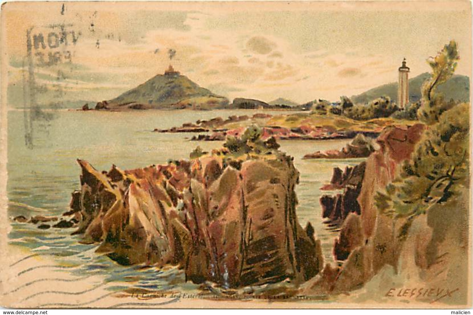 -ref C179- Illustrateurs - Illustrateur Lessieux - La Corniche De L Esterel - - Lessieux