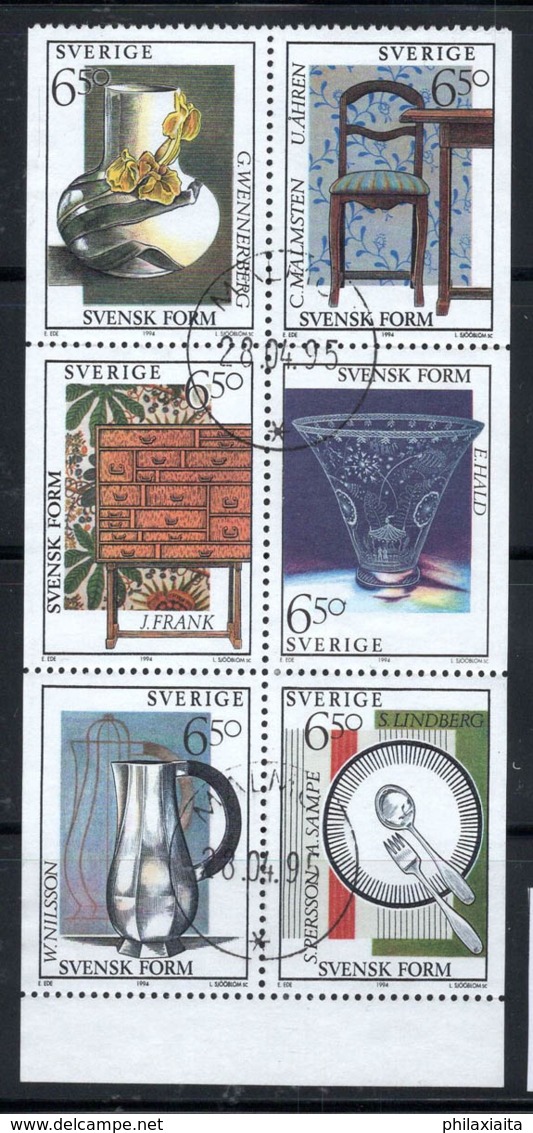 Svezia 1994 Mi. 1828-1833 Usato 100% Design Svedese - Usati