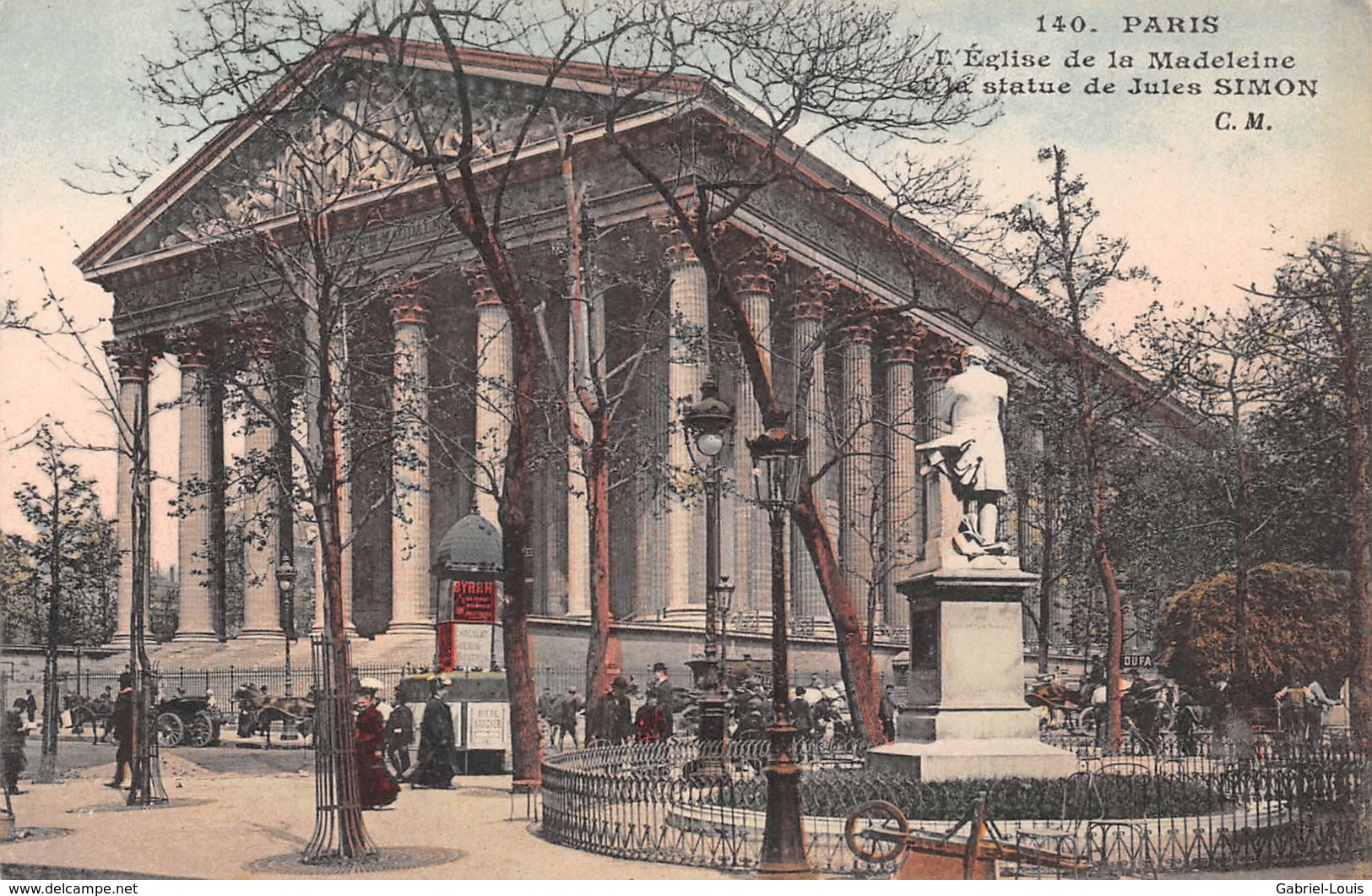Paris - L'Eglise De La Madeleine Et La Statue De Jules Simon - Eglises