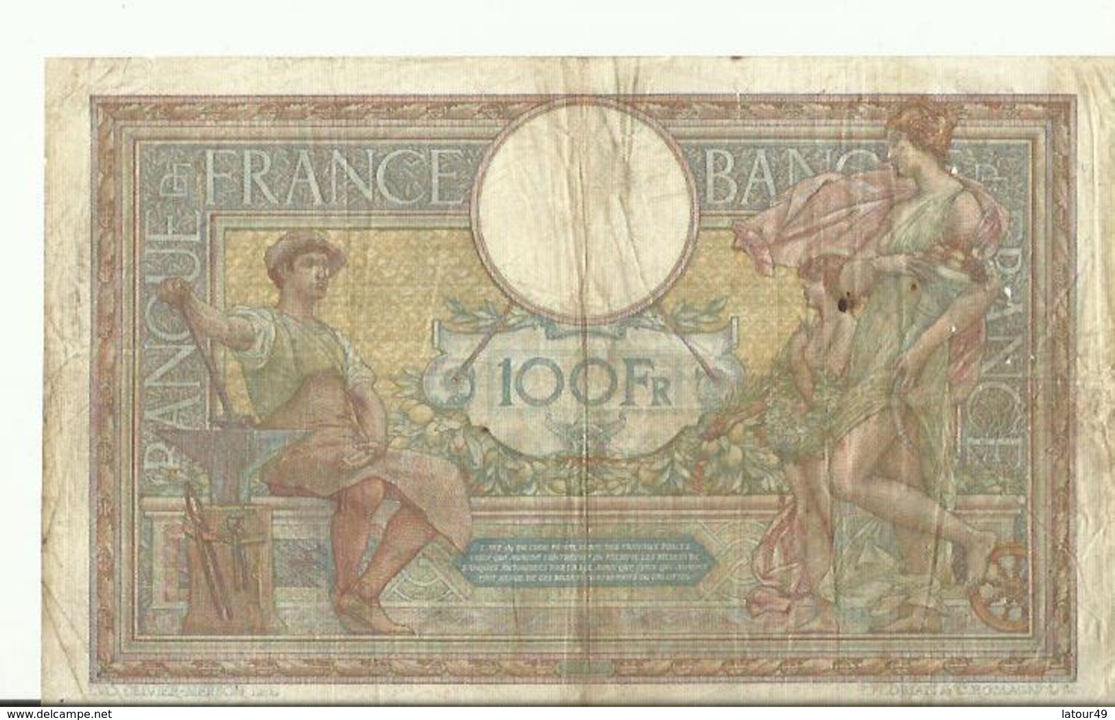 Billet De Cent Francs   1915 BON ETAT - 100 F 1908-1939 ''Luc Olivier Merson''