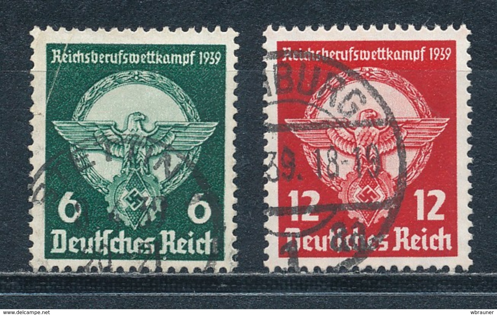 Deutsches Reich 689/90 Gestempelt Mi. 10,- - Gebraucht