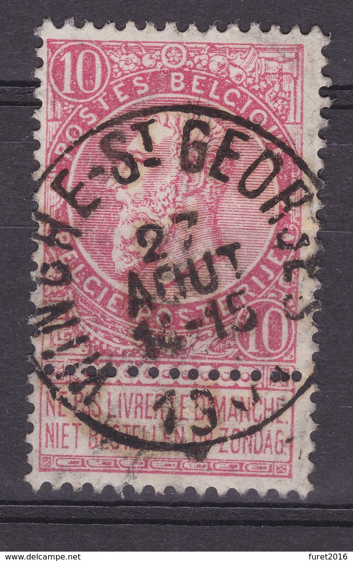 N° 58 WINGHE SAINT GEORGES COBA +10.00 - 1893-1900 Schmaler Bart