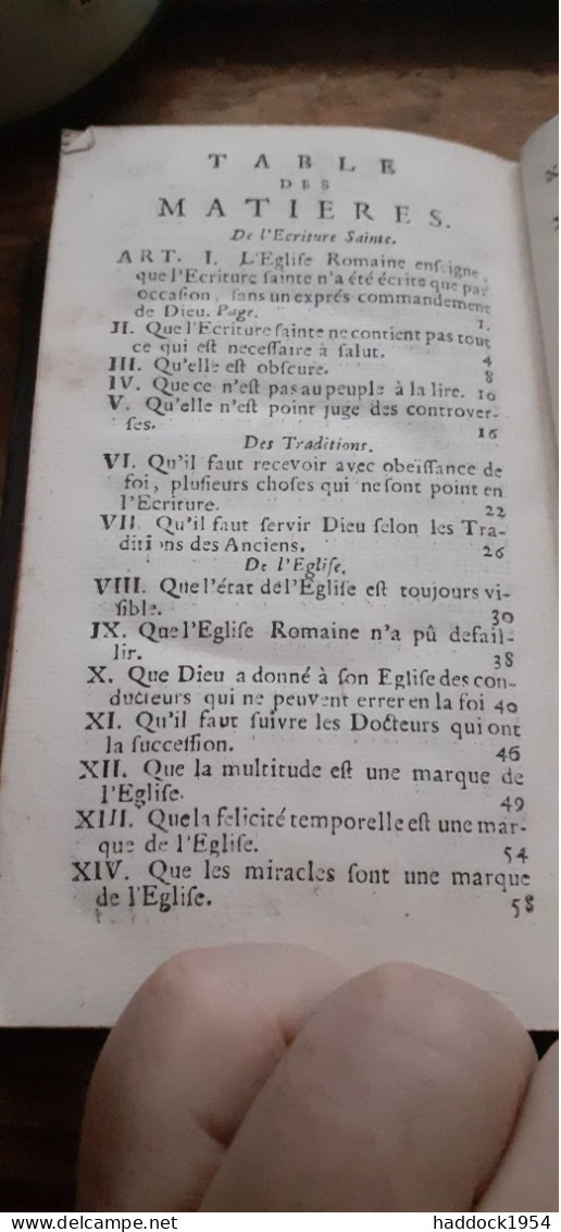 Abrégé Des Controverses Ou Sommaire Des Erreurs CHARLES DRELINCOURT Abraham Acher 1709 - Dictionnaires