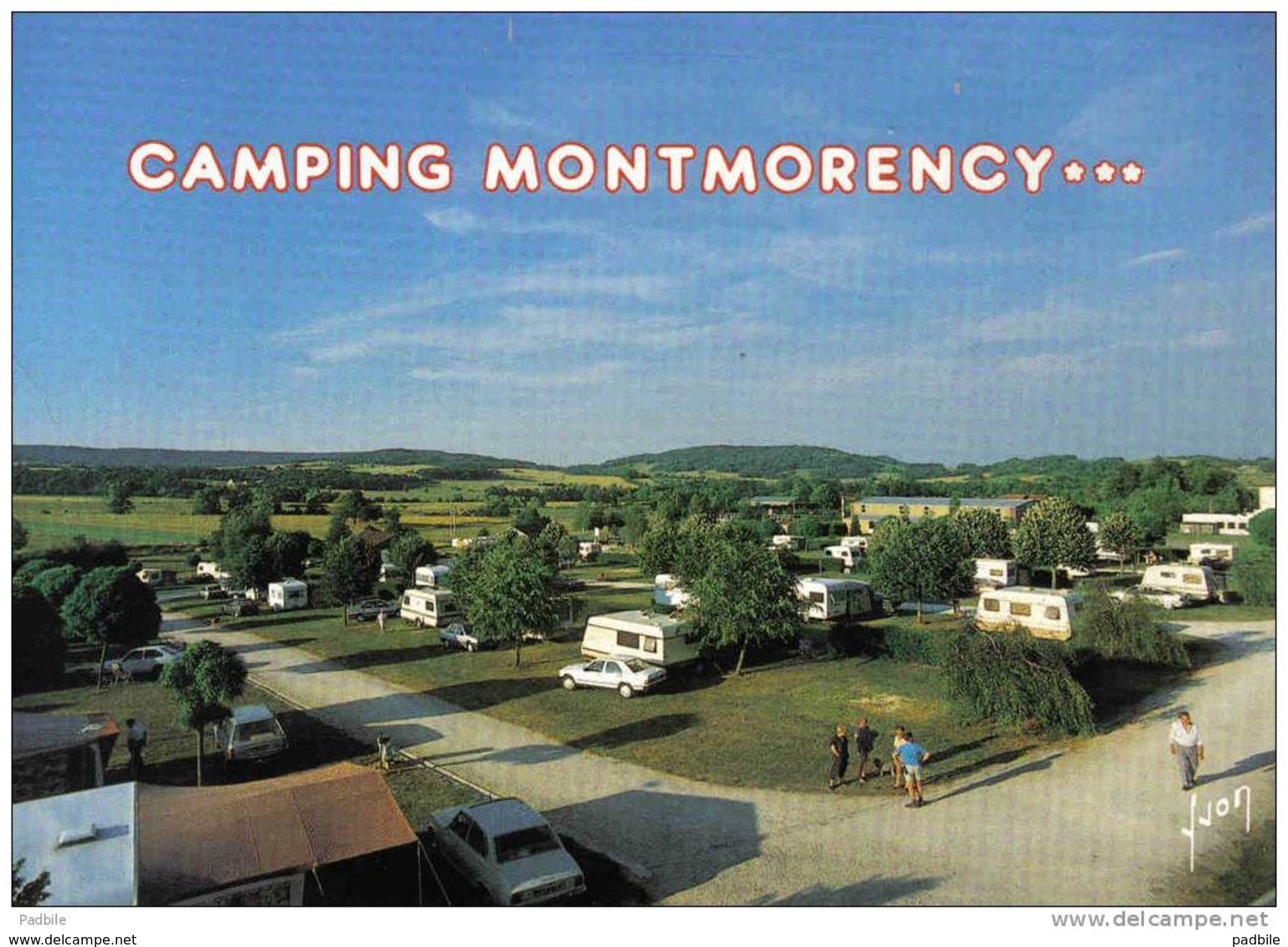 Carte Postale 52. Bourbonne-les-bains  Le Camping Montmorency Très Beau Plan - Bourbonne Les Bains