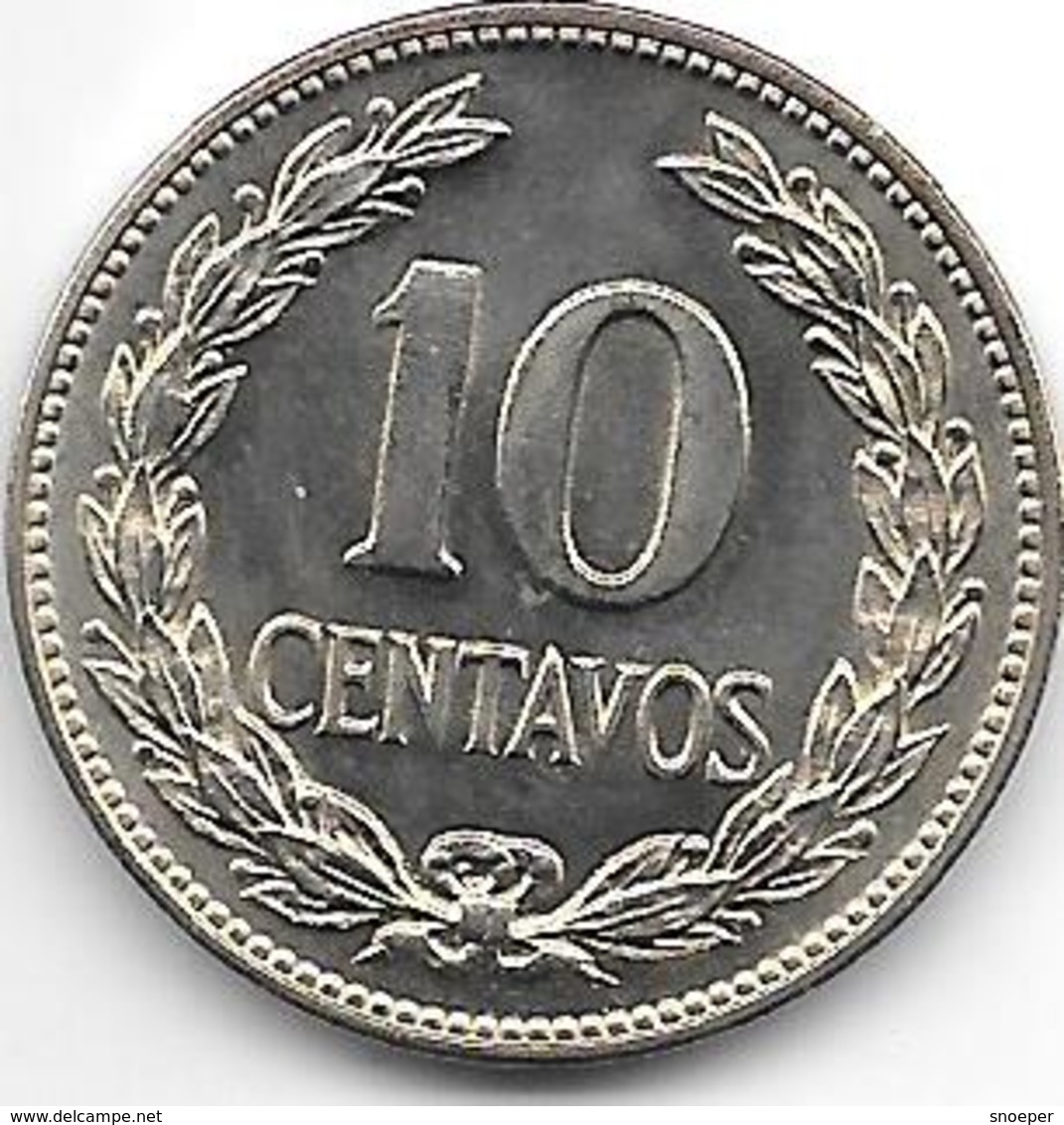 * El Salvador 10 Centavos  1977 Km 150a  Proof !!!!!catalog Val. 40,00$ - Salvador