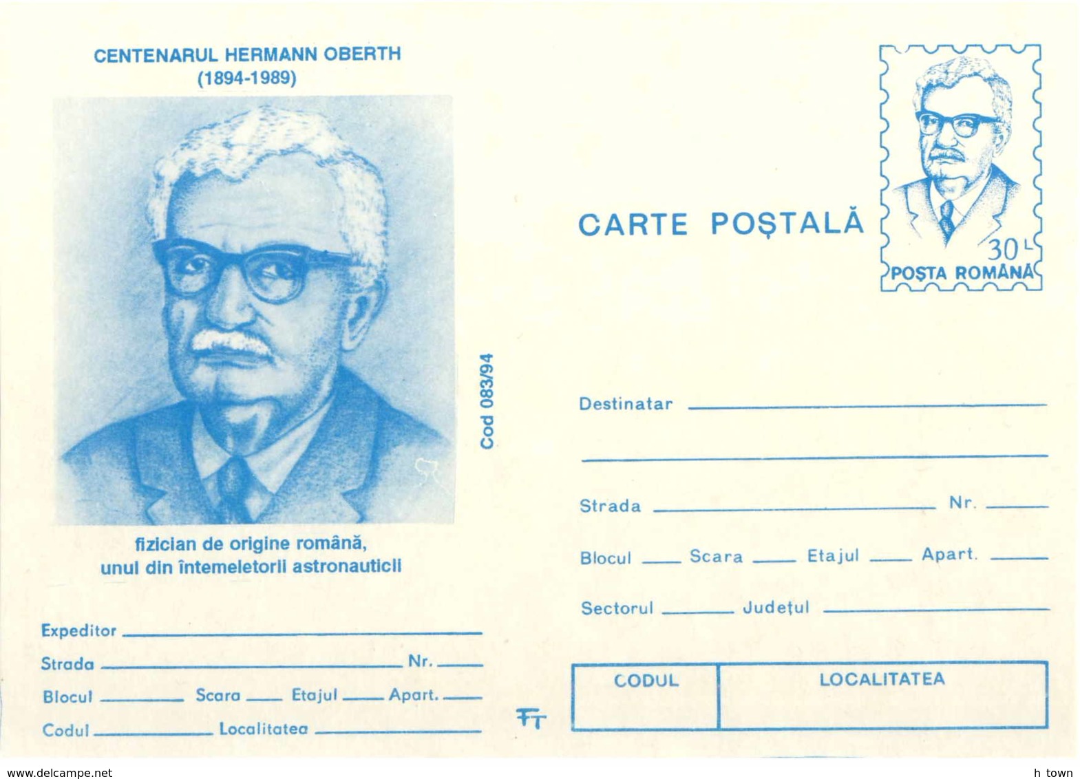 929  Hermann Oberth, Vol Spacial, Fusée, Navigation Interstellaire - Astronautics Rocket Astronomy Physics - Europa