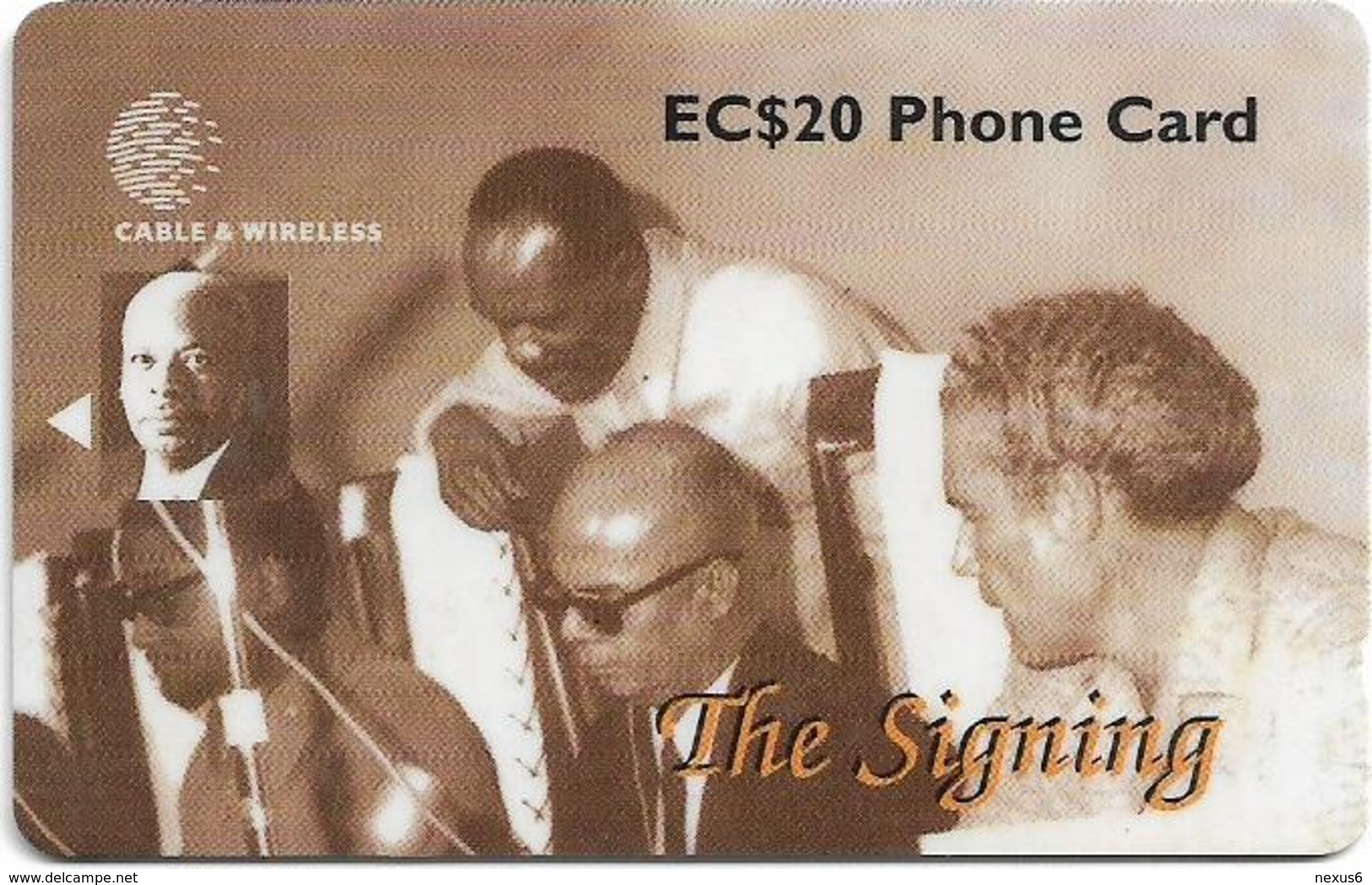 St. Lucia - The Signing - 254CSLB - 1998, 40.000ex, Used - Saint Lucia