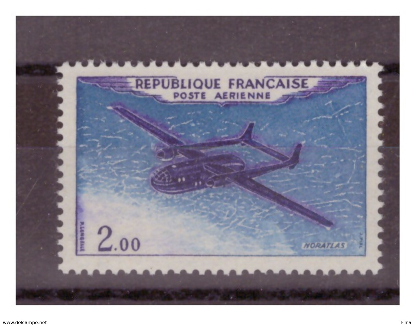 FRANCIA - 1960 - POSTA AEREA. AEREI - NORATLAS. MNH** - 1960-.... Nuovi