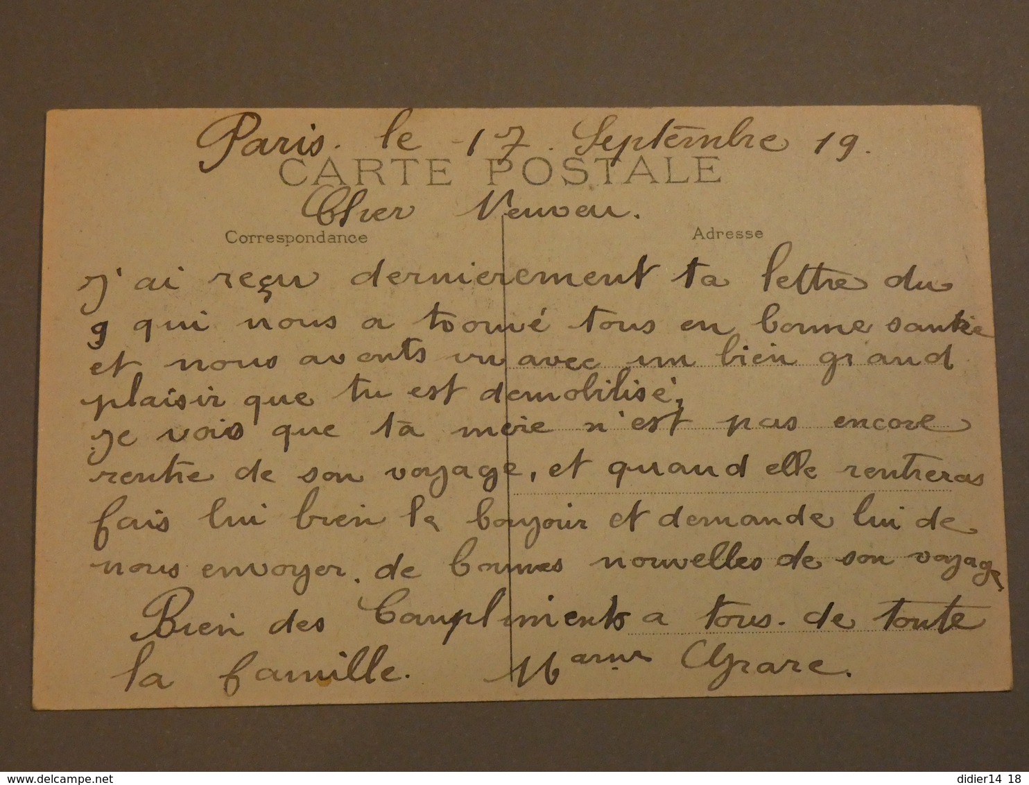 FETES DE LA VICTOIRE. VICTORY FETE. 14/07/1919. ED. L'ABEILLE N°56. LE DEFILE DES TANKS. - Altri & Non Classificati