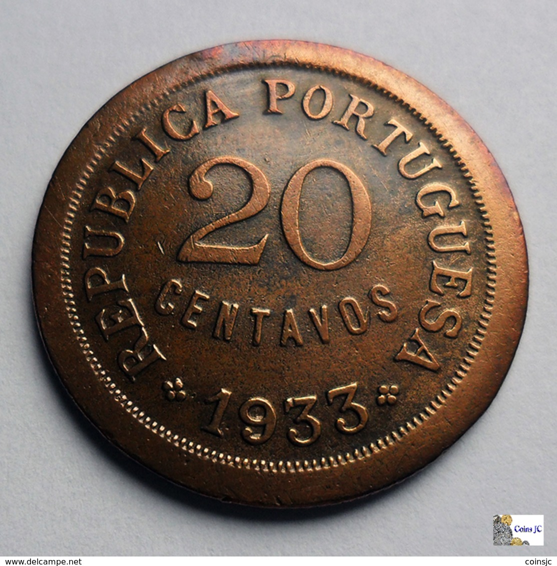 PORTUGUESE  GUINEA -  20 Centavos - 1933 - Portugal