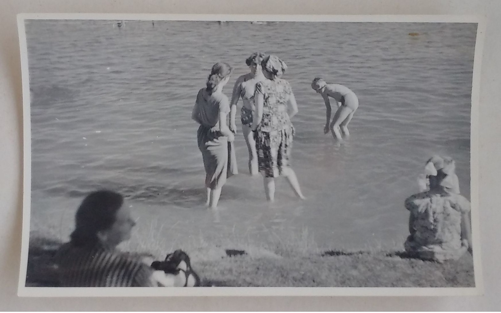3 Women In The Lake Femmes Dans Le Lac Drei Frauen Im See Poland Pologne Polen 50's - Personas Anónimos