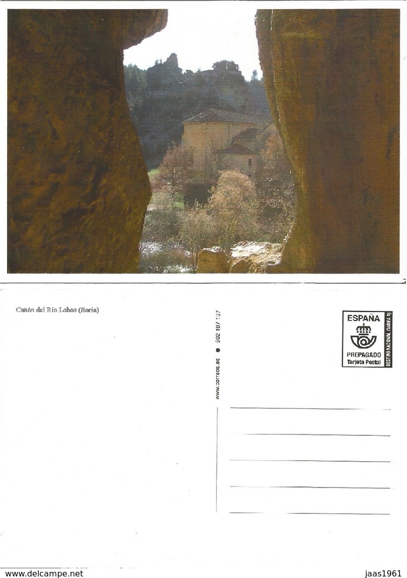 SPAIN. POSTAL STATIONARY. CAÑON DEL RIO LOBOS (SORIA) - 1931-....