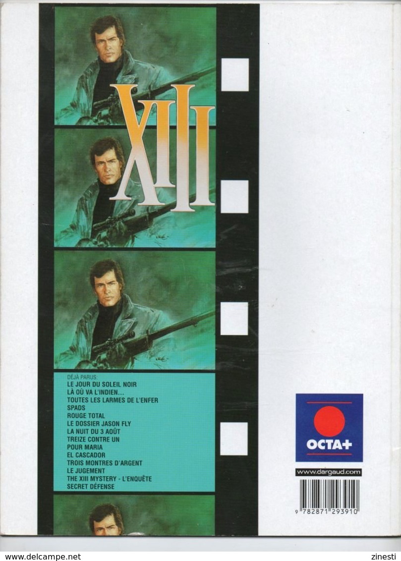 XIII / ROUGE TOTAL / W. VANCE - J. VAN HAMME / DARGAUD 1988 - XIII