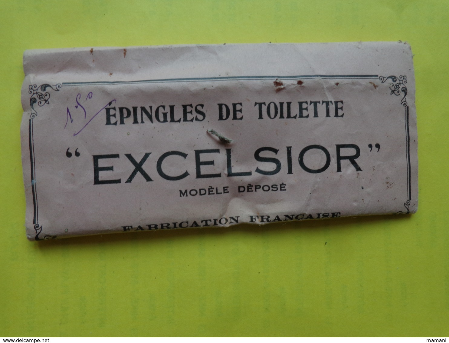 Epingles De Toilette EXCELSIOR Modele Depose - Watches: Modern