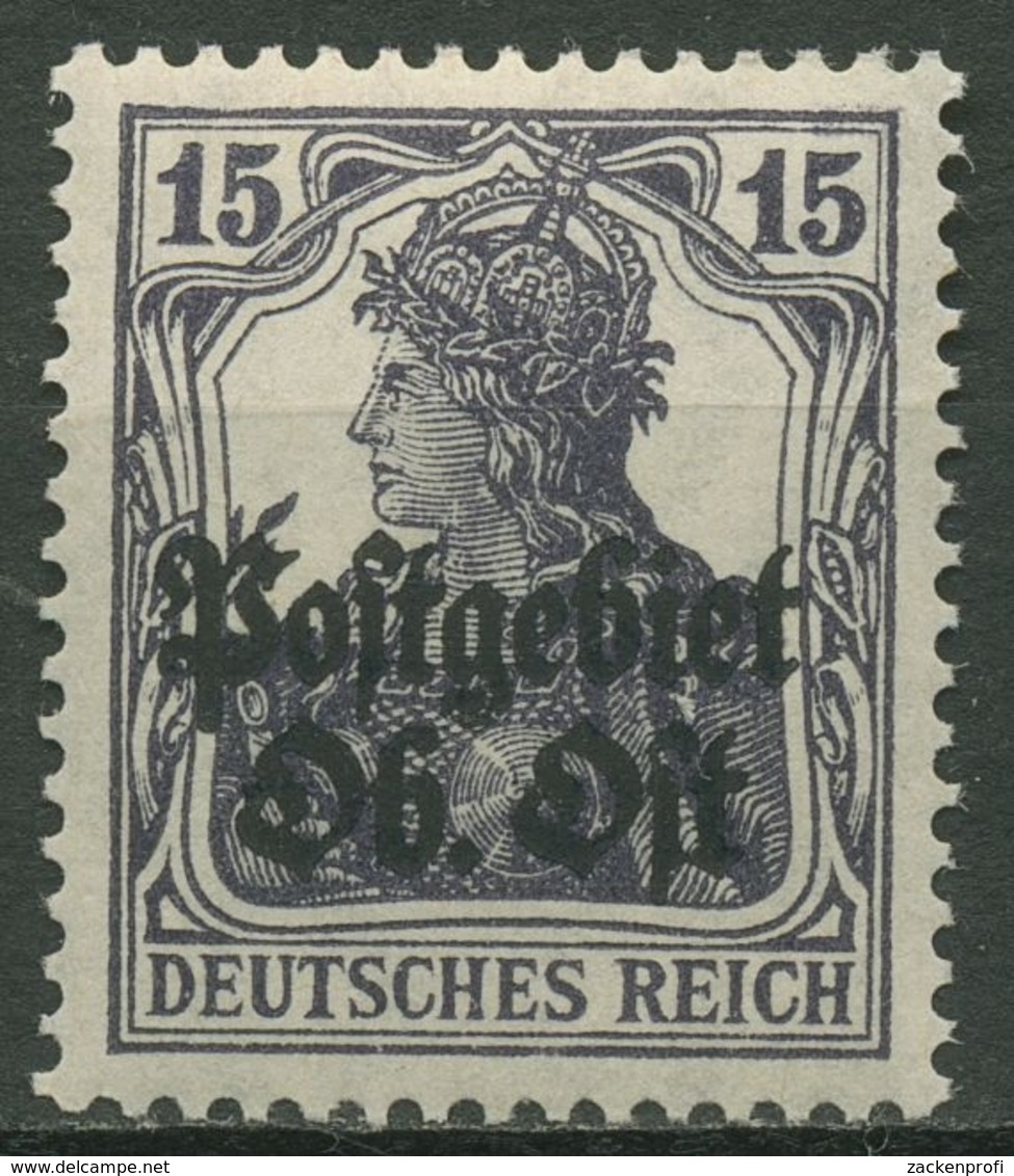 Postgebiet Oberbefehlshaber Ost 1916/18 Germania Mit Aufdruck 7 B Postfrisch - Besetzungen 1914-18