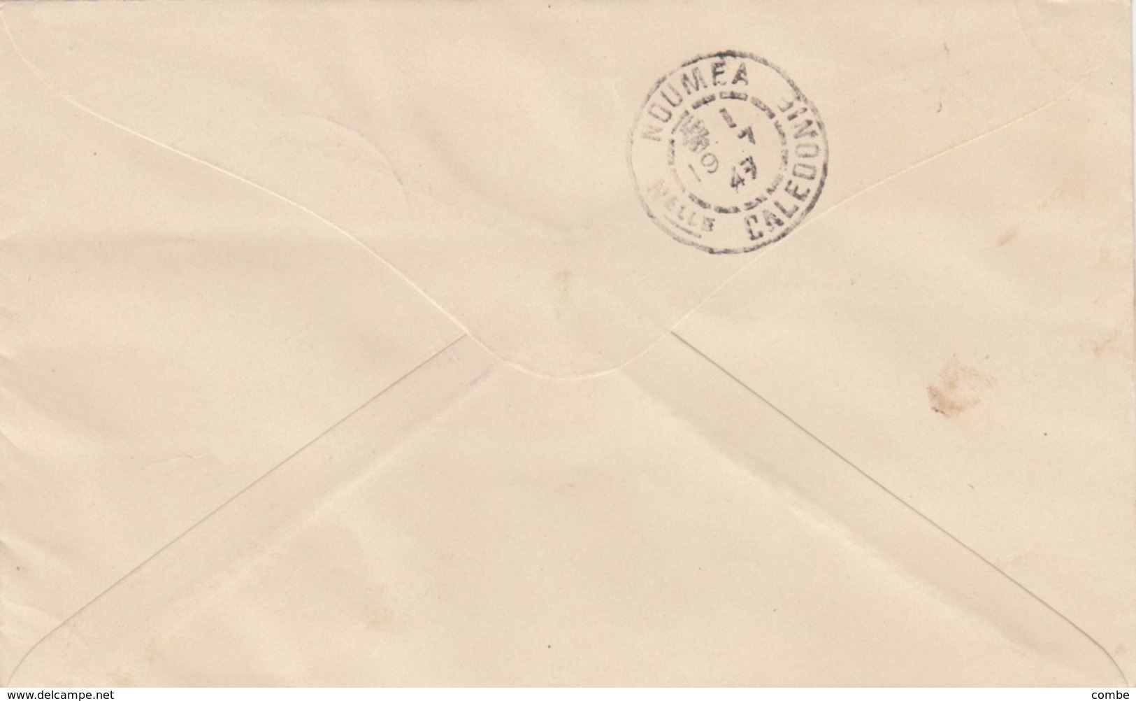 COVER. AIR MAIL. NORFOLK ISLAND. 10 JUN 47. FDC. TO NOUMEA NOUVELLE CALEDONIE / 10 12 18 - Ile Norfolk