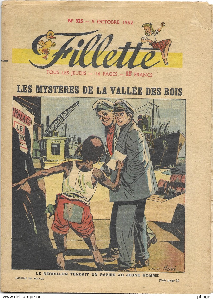 Fillette N° 325 Du 9 Octobre 1952 - Fillette