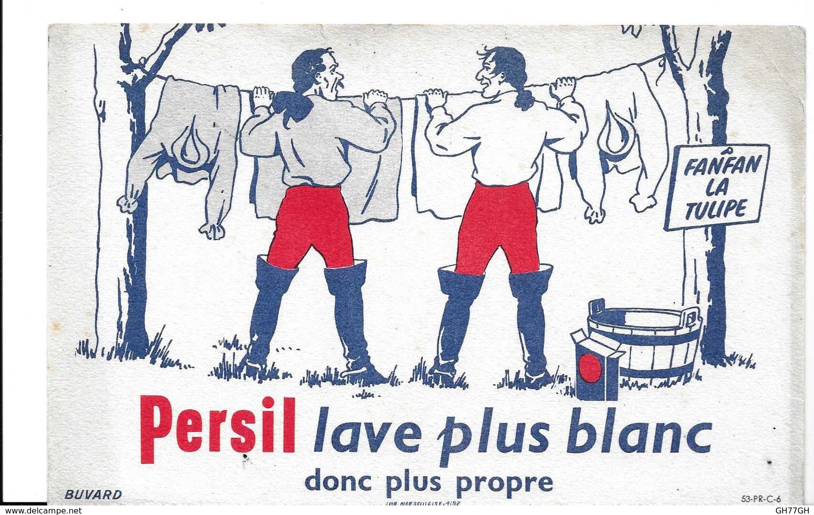 2 Buvards Anciens PERSIL -"lave Plus Blanc" "donc Plus Propre" - Produits Ménagers