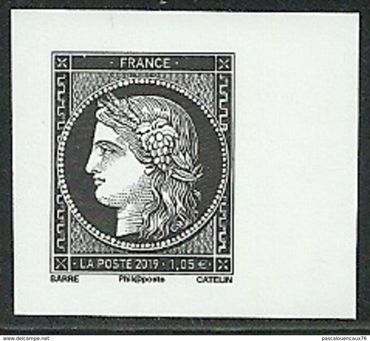 France 2019 - 170 Ans Cérès - Timbre Neuf ** Non-dentelé Issu Du Carnet L'Affranchissement - Unused Stamps
