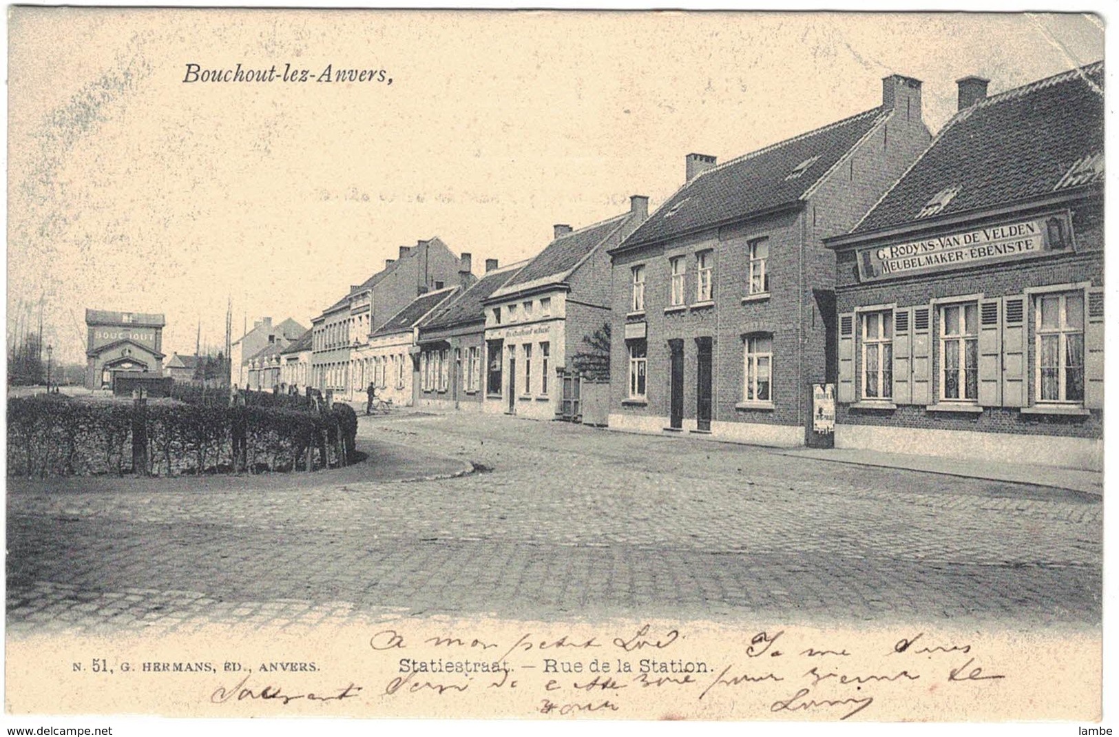 BOUCHOUT-LEZ-ANVERS Rue De La Station - Statiestraat - Boechout