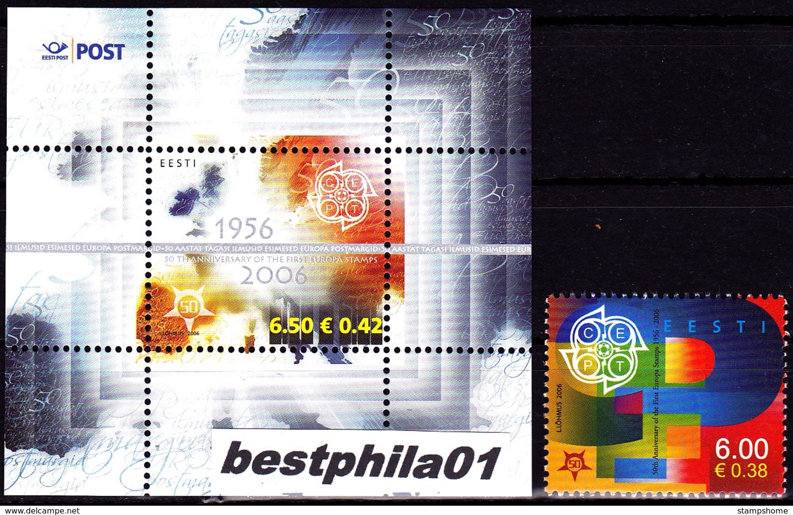 Europa Cept - 2006 - Estonia, Estland - 1.Mini S/Sheet +1.Set - (Complete Set) ** MNH - 2006