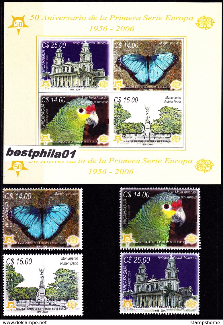 Europa Cept - 2005 - Nicaragua - 1.Mini S/Sheet Imp.+1.Set ** MNH - 2005