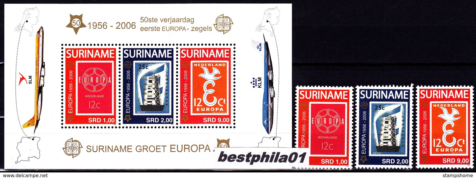 Europa Cept - 2006 - Suriname, Surinam - 1.Mini S/Sheet +1.Set - (Complete Set) ** MNH - 2006