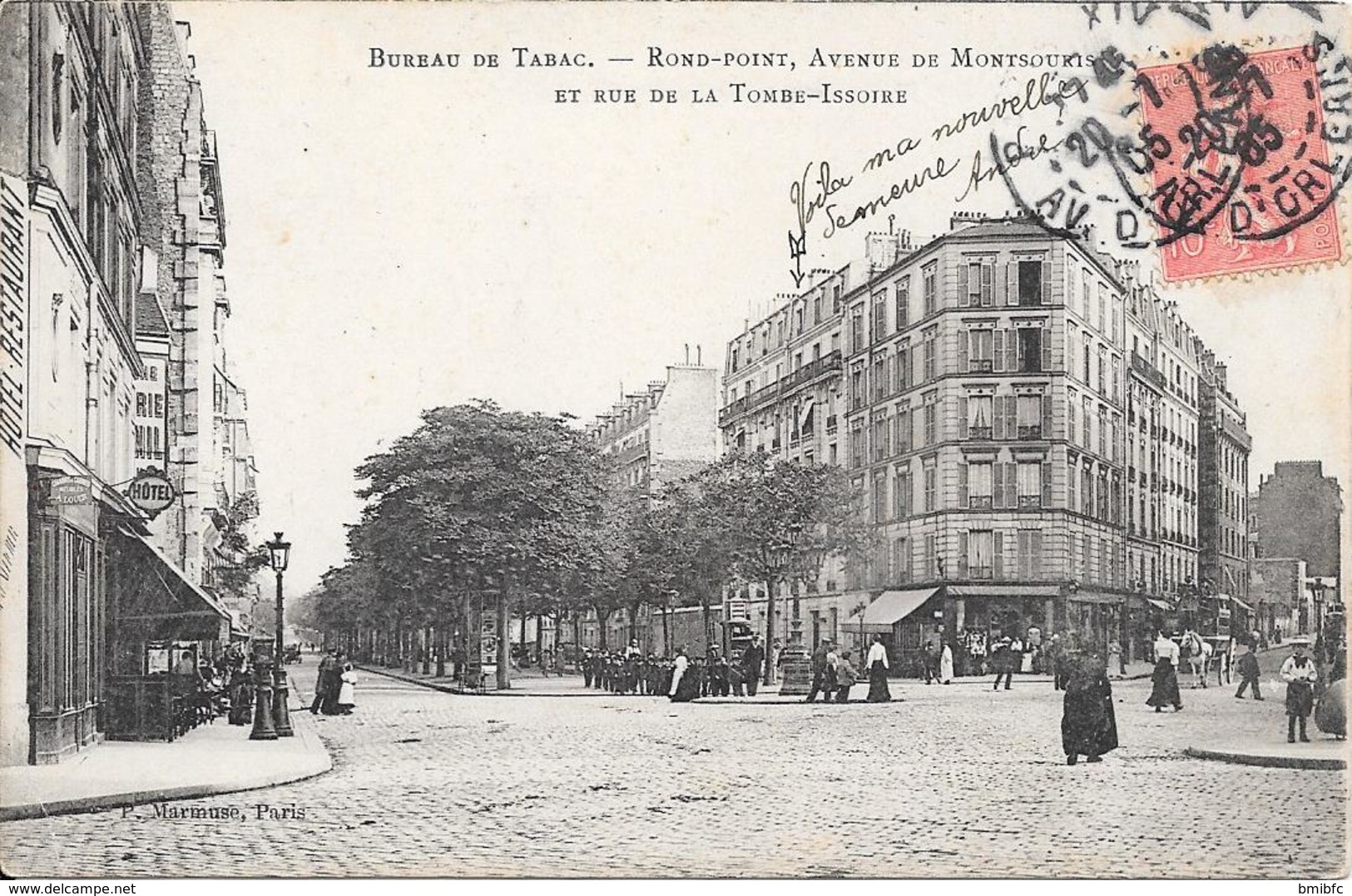 1905 - Bureau De Tabac - Rond-Point, Avenue De Montsouris Et Rue De La Tombe-Issoire - Arrondissement: 14