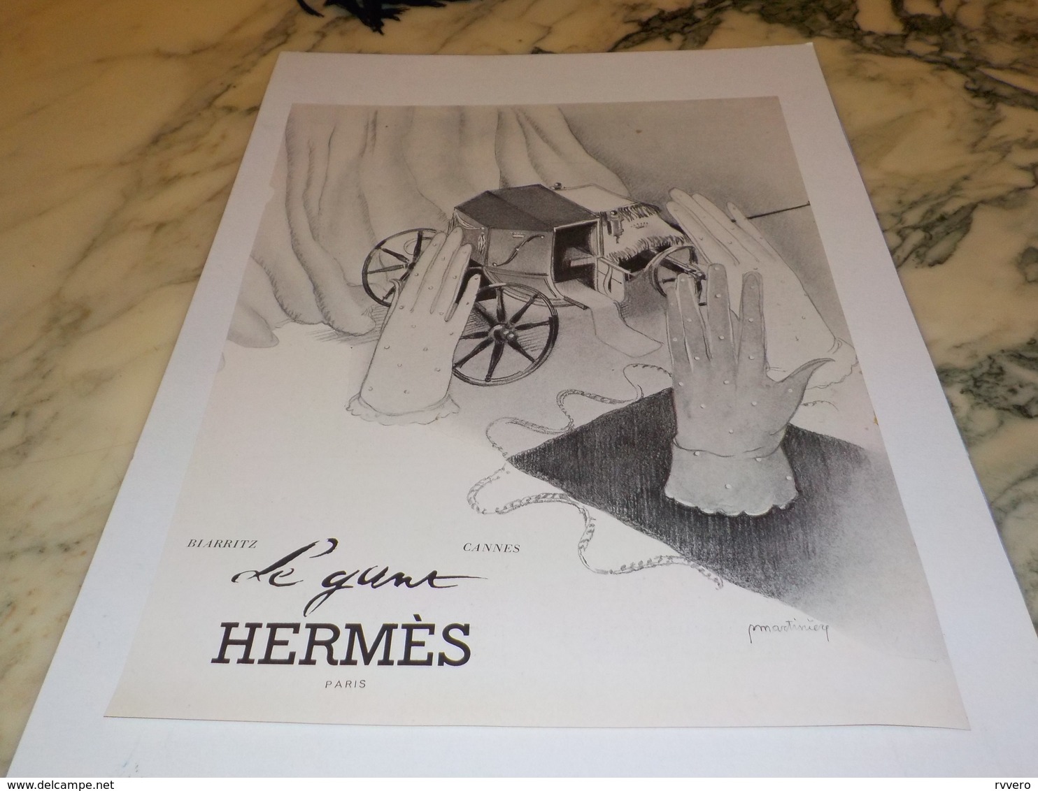 ANCIENNE PUBLICITE LE GANT  HERMES  1941 - Autres & Non Classés