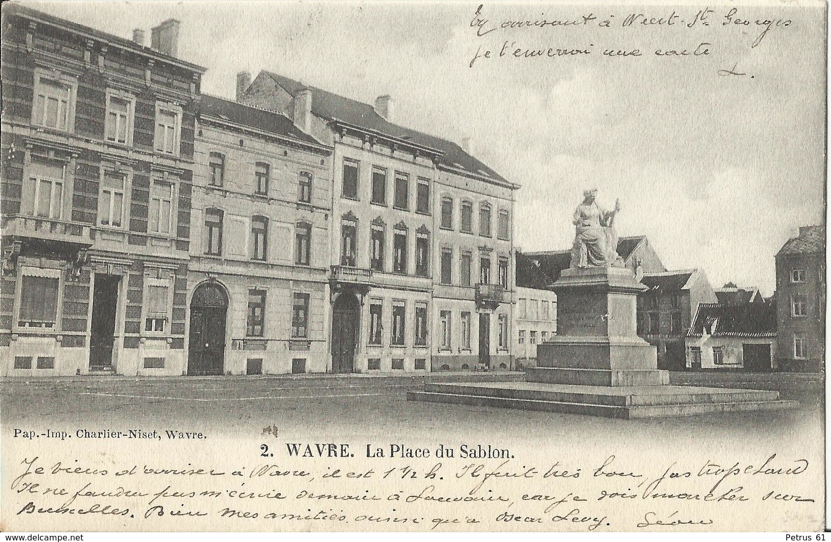 WAVRE - La Place Du Sablon - Wavre