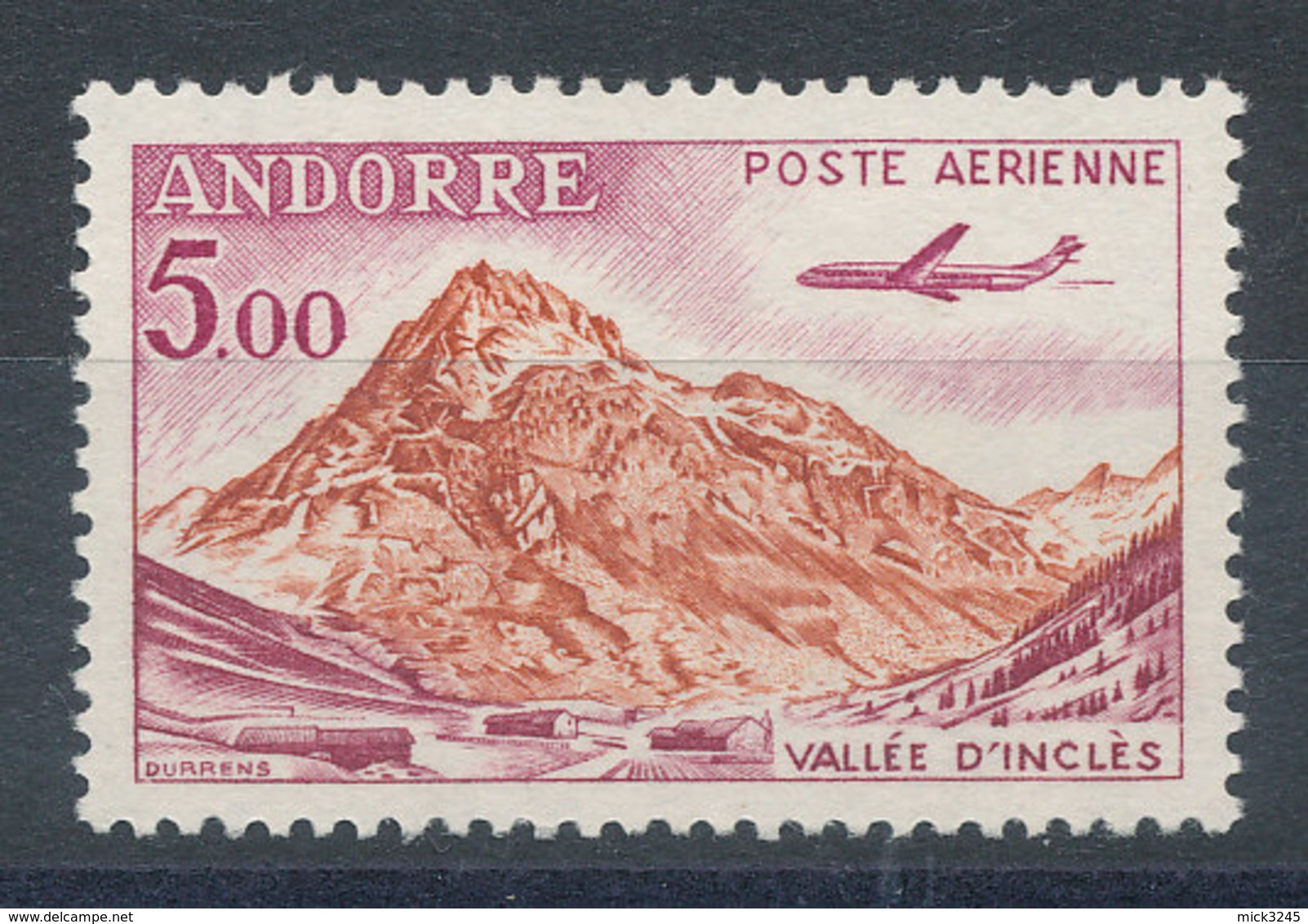 Andorre PA 7**Avion Caravelle - Luchtpost