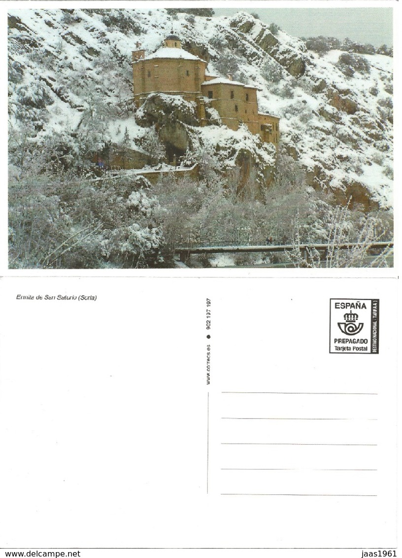 SPAIN. POSTAL STATIONARY. HERMITAGE OF SAN SATURIO (SORIA) - 1931-....