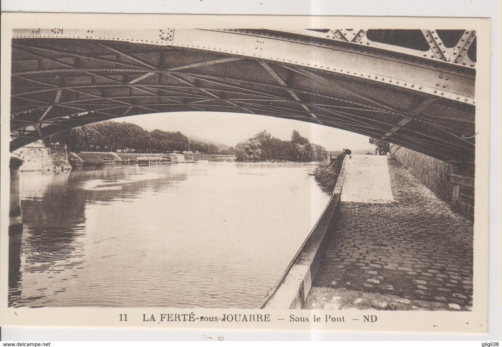 CPSM-77-Seine Et Marne- LA FERTE-sous-JOUARRE- Sous Le Pont- - La Ferte Sous Jouarre