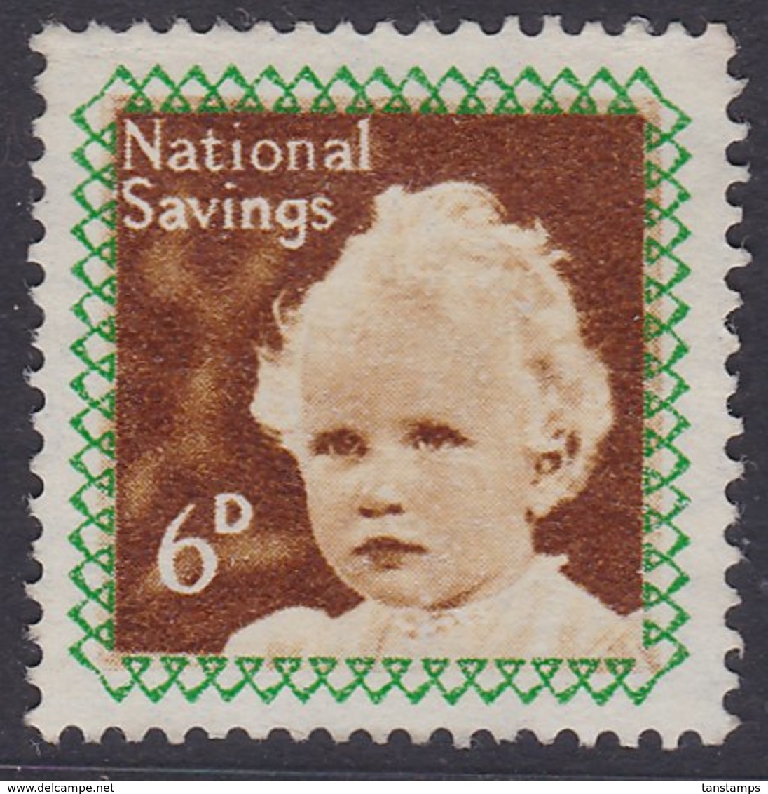 GB 6d & 2/6. NATIONAL SAVINGS PRINCESS ANNE & PRINCE CHARLES - Cinderellas