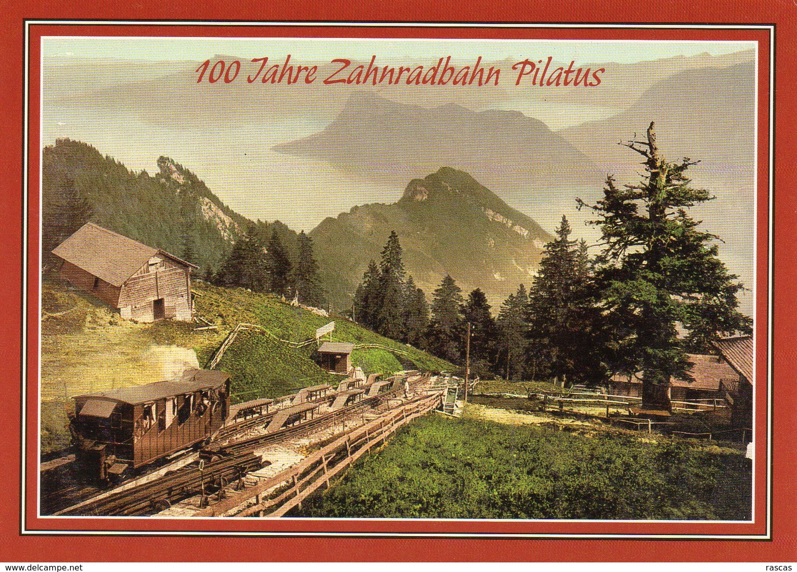 CPM - K - SUISSE - CANTON DE LUCERNE - 100 JAHRE ZAHNRADBAHN PILATUS - ENSIGENALP MIT STATION - TRAIN A CREMAILLERE - Other & Unclassified