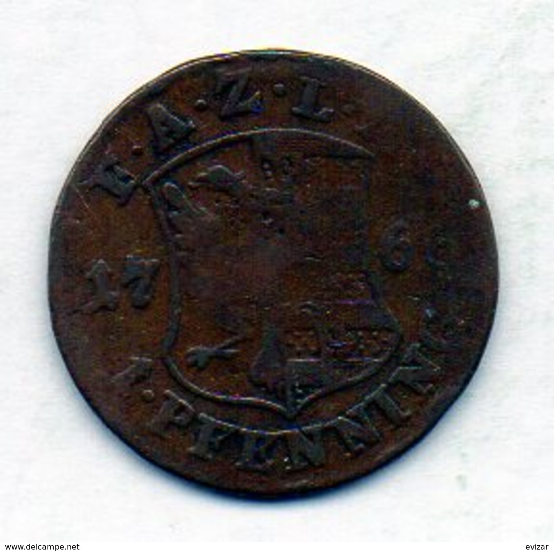 GERMAN STATES - ANHALT-ZERBST, 1 Pfennig, Copper, 1766, KM #51 - Monedas Pequeñas & Otras Subdivisiones