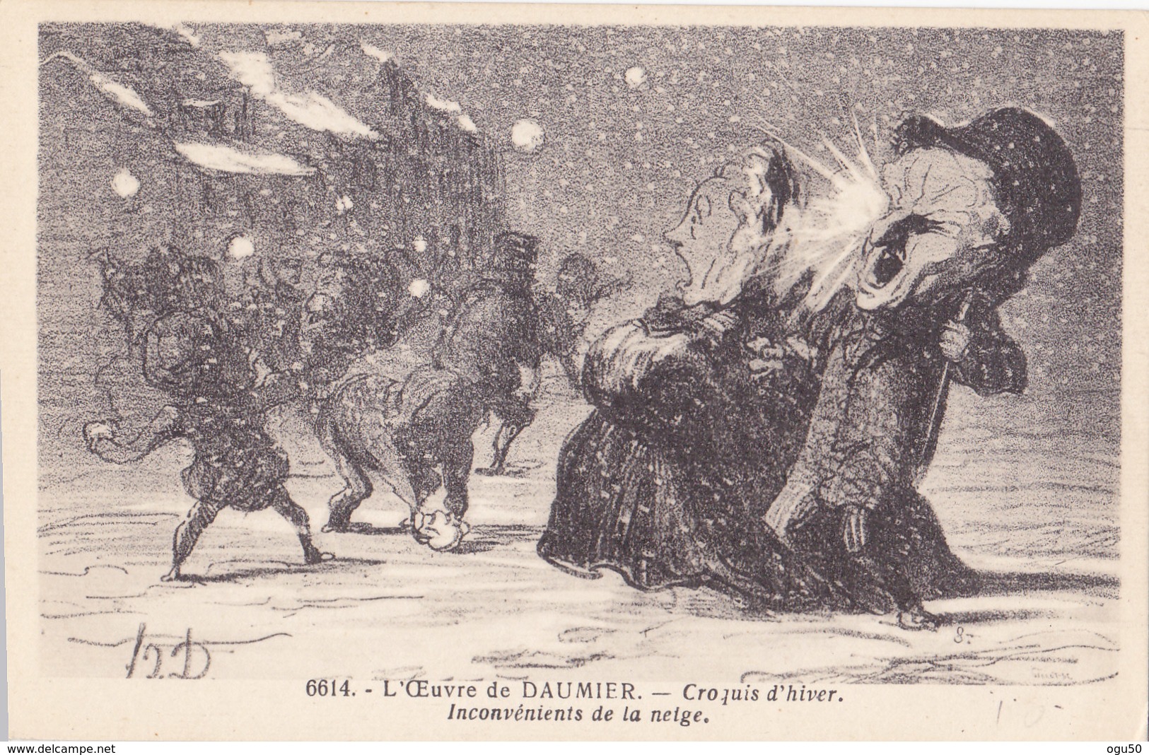 L'OEuvre De Daumier (Fantaisie) - Croquis D'hiver - Inconvénients De La Neige - Humor