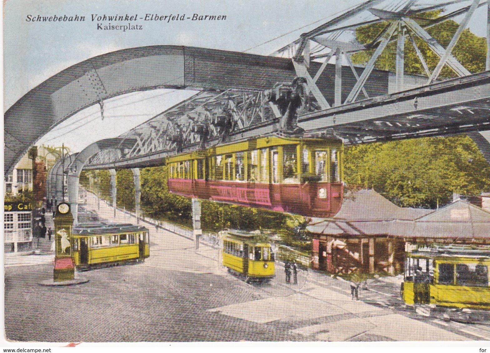 Transport : Schwebebahn Volwinkel - Elberfeld - Barmen ( Kaiserplatz ) - Funicular Railway