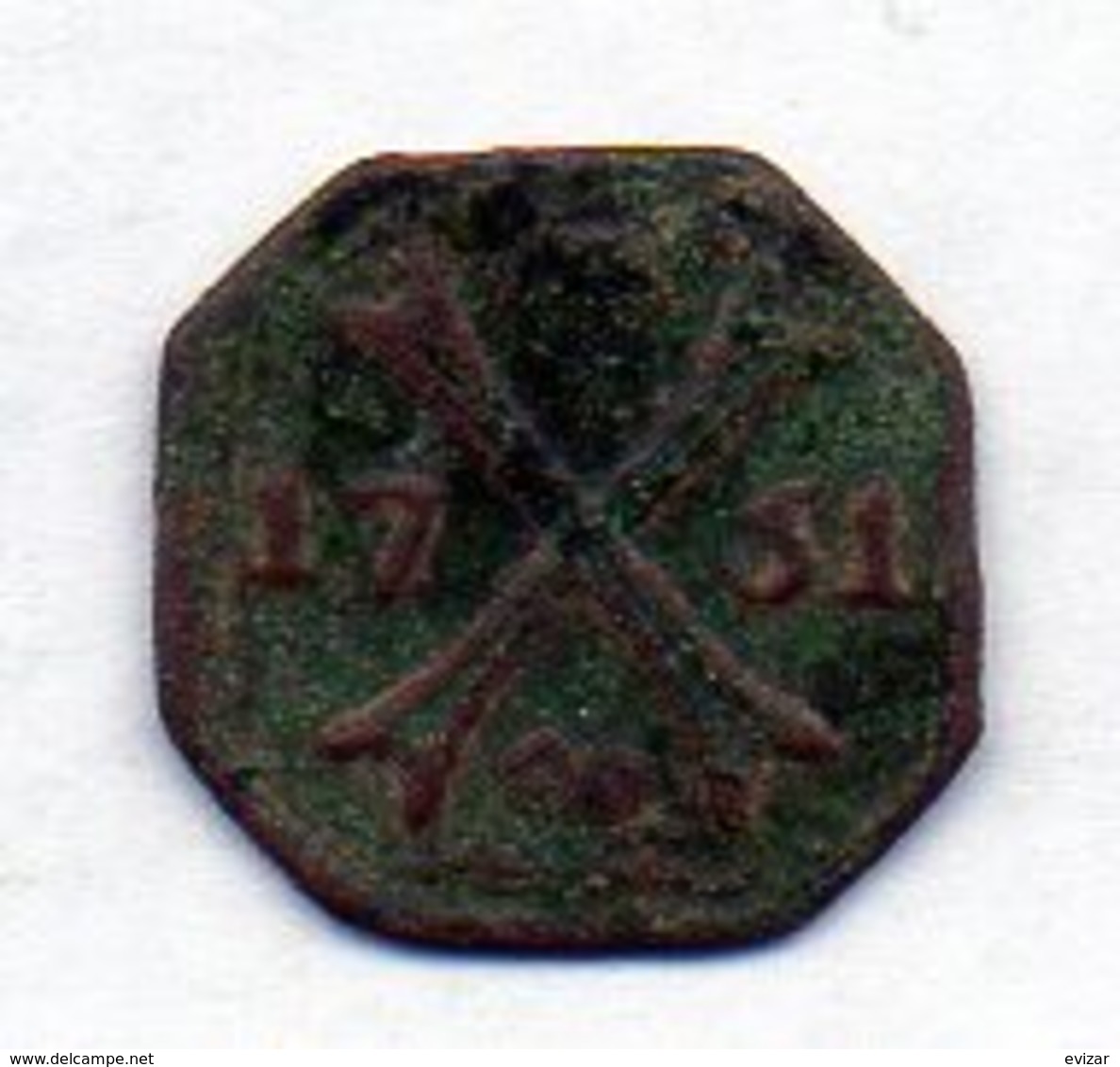 GERMAN STATES - AUGSBURG, 1 Heller, Copper, 1751, KM #151 - Groschen & Andere Kleinmünzen
