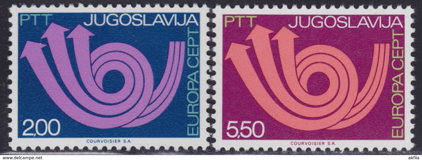 Yugoslavia 1973 Europa CEPT, MNH (**) Michel 1507-1508 - Unused Stamps